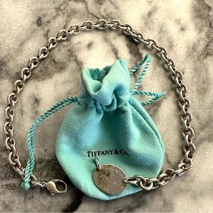 Tiffany & Co. Oval Tag Chain Link Choker